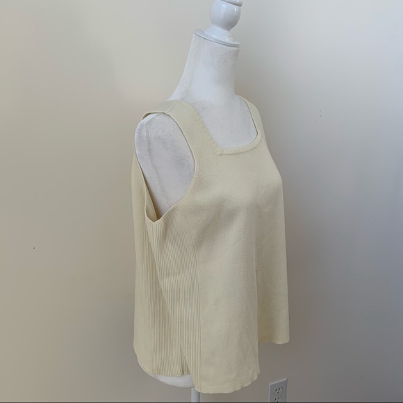 August Max Woman Vintage Square Neck Knit Tank Top - Picture 3 of 6